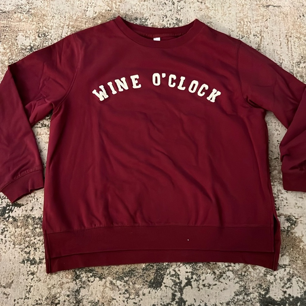Wine o clock sweatshirt